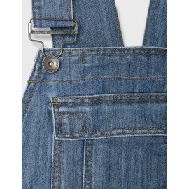Enzo Men's Ezd390 Ven Denim Dungarees Overalls, Light stonewash