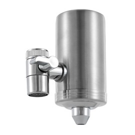 Stainless Steel Water Filter Tap, Tap Filter for Drinking Water, Stainless Steel Faucet, Water Filter System, Tap Water Filter (1 Filter Included)