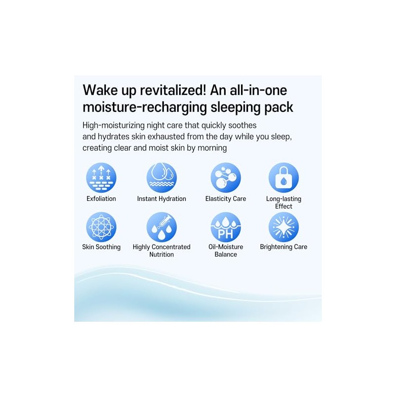 CARE:NEL Korean Cosmetics [CARENEL] Aqua Water - Máscara de dormir