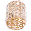 Crystal Makeup Brush Holder European Style Rounded Crystal Glass Cosmetic