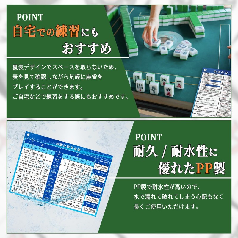 FlyingEgg Mahjong Points Table Role List A4 Pad [For Beginners
