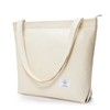 KALIDI Canvas Tote Bags for Women with Zip,Casual Women's Totes