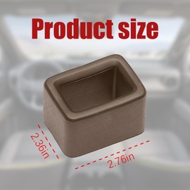 Osilly Car Seat Belt Buckle Holder, 2PCS Vehicle Seatbelt Buckle Booster for Easy Access, Seatbelt Buckling Cover to Make Receptacle Stand Upright for Kids, Universal Automotive Accessories (Brown)