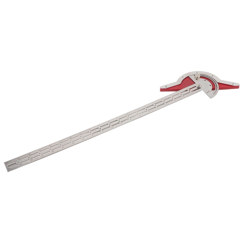 Edge Rule Protractor Aluminum Alloy T Square Woodworkers Edge Ruler