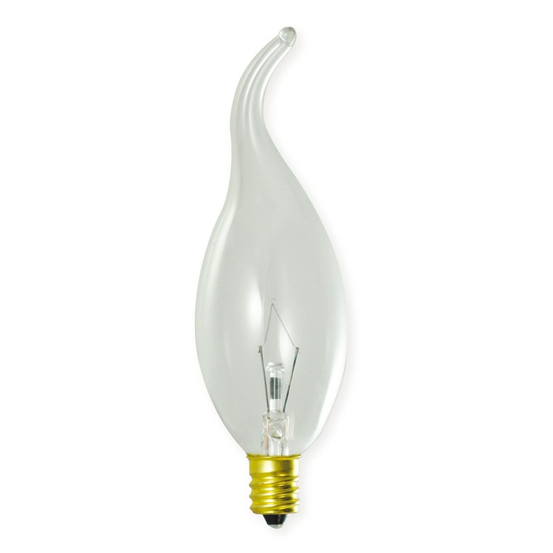 Bulbrite Incandescent CA11 Candelabra Screw Base (E12) Light Bulb, 1