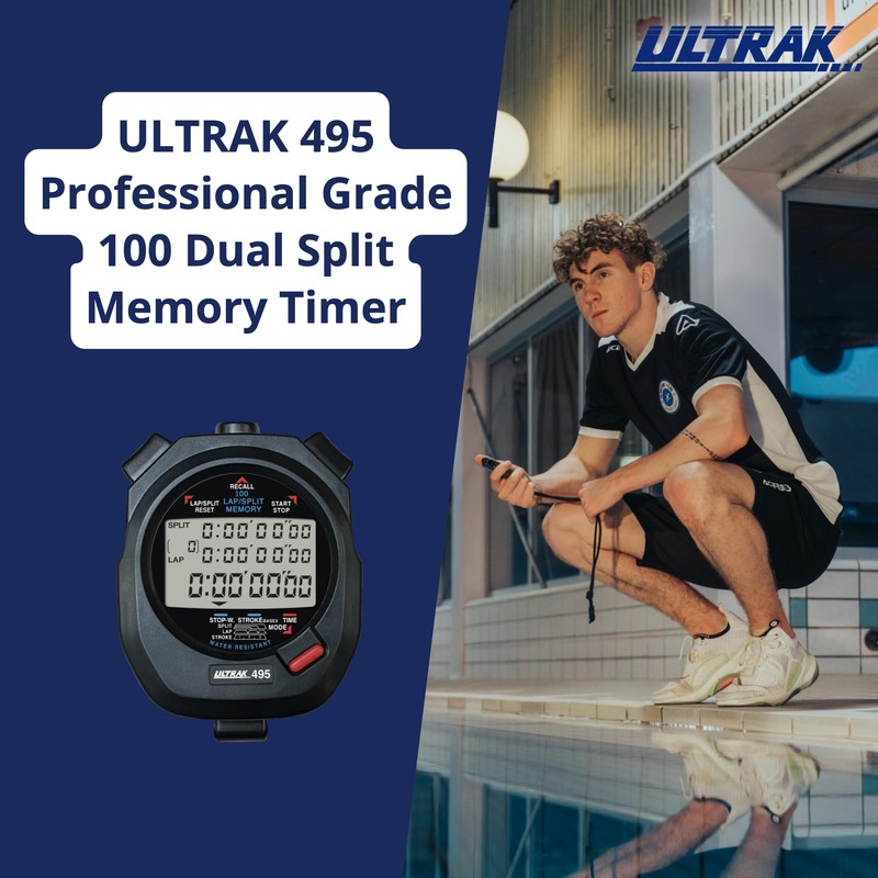 Ultrak 100 Lap Memory Timer, Black