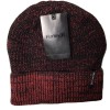 HURLEY MEN'S MAX CUFF 2.0 BEANIE BLACK/RED