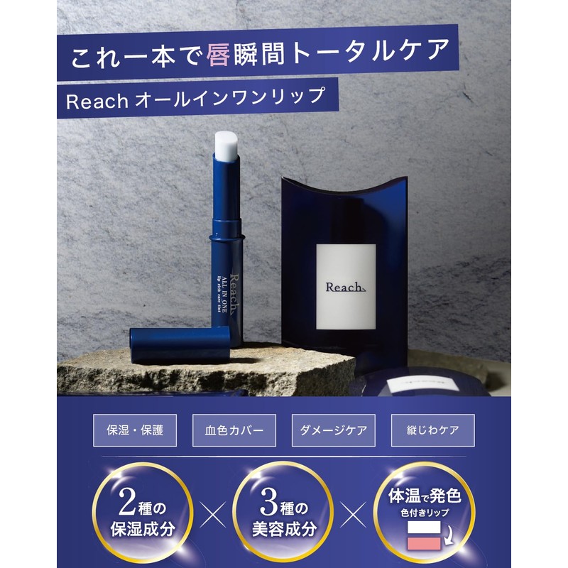 ALITTLE Reach All in One Lip Balm Colored Men's Lip