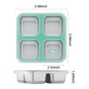 Misichao Stainless Steel Snack Boxes with 4 Compartments | Reusable
