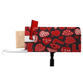 Numland Love and Romance Many Different Hearts and Love Magnetic Anti-UV 100% Polyester Standard Size 21x18 in Oxford Garden,Postbox Letterbox Cover