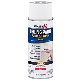 Zinsser Ceiling Paint & Primer in One, 13 oz, Flat White