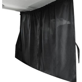 Car Divider Privacy Curtain, 190 * 120cm Large Auto Sun Shade Cover Black Front Rear Seat Divider Curtain Side Window Sun Shade Cover for T5, T6 Camper Van Motorhome Camping