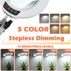MagnieOpti 10X Magnifying Glass with Light and Stand, Real Glass