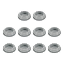 uxcell 10pcs Hole Plug 1 Inch (25mm) Button Plugs, Grey Silicone, Snap-in Locking, Waterproof & Dustproof