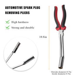 Wevdn Spark Plug Wire Removal Pliers, High Voltage Cylinder Cable Removal Tool Wire Pliers, Universal Automotive Spark Plug Boot Removal Clamp Pliers, Repair Tool Car Accessories