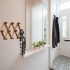 YUEMING Accordion Wall Hanger, 10 Hooks Coat Rack Holder, Expandable