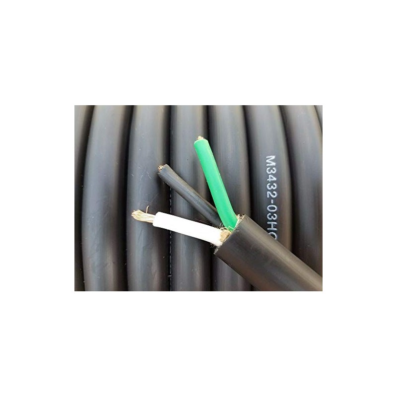 (600V) 12/3 AWG Gauge Copper, SOOW Portable Outdoor Flexible Wire