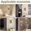 ZEROUNO Modern LED Wall Sconce Indoor Wall Lights, Bronze Hardwired