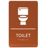 ADA CENTRAL SIGNS - 6"X9" Toilet Restroom Sign- ADA Compliant