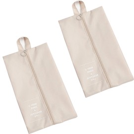 JUJUGO Shoe Bag Shoe Case Pack of 2, cream color
