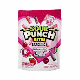SOUR PUNCH® RAD REDS VALENTINES BITES 6/9oz SUB