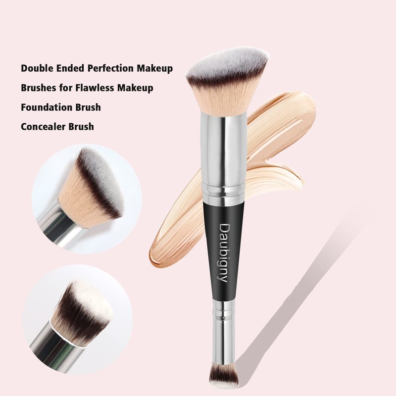 Daubigny Makeup Brushes Dual-ended Foundation Brush Concealer Brush Perfect for