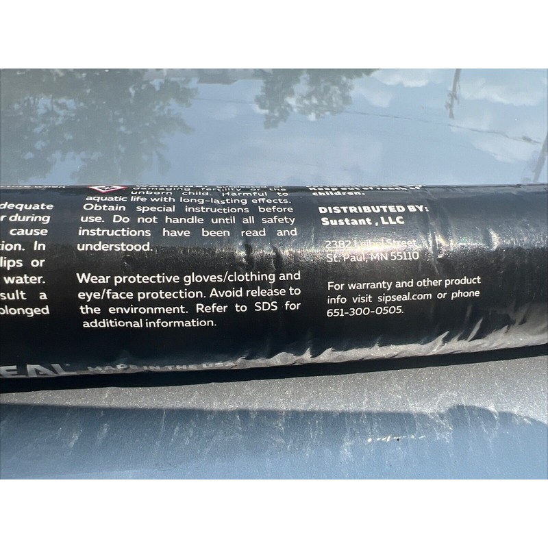 Sip Seal Adhesive Sealant Sausage Tube Gray Colored Cartridge Silicone