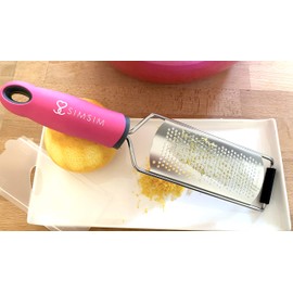 FVLFIL SimSim Fine Super Sharp Professional Grater Dishwasher Safe Multifunctional Grater Made of Stainless Steel
