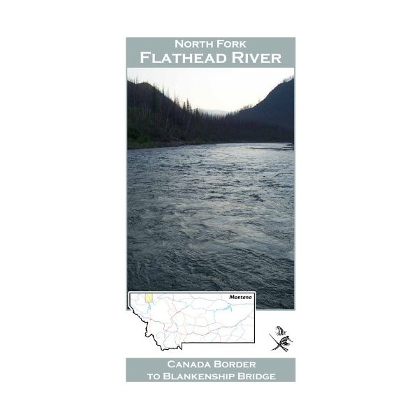 North Fork Flathead River 11x17 Fly Fishing Map