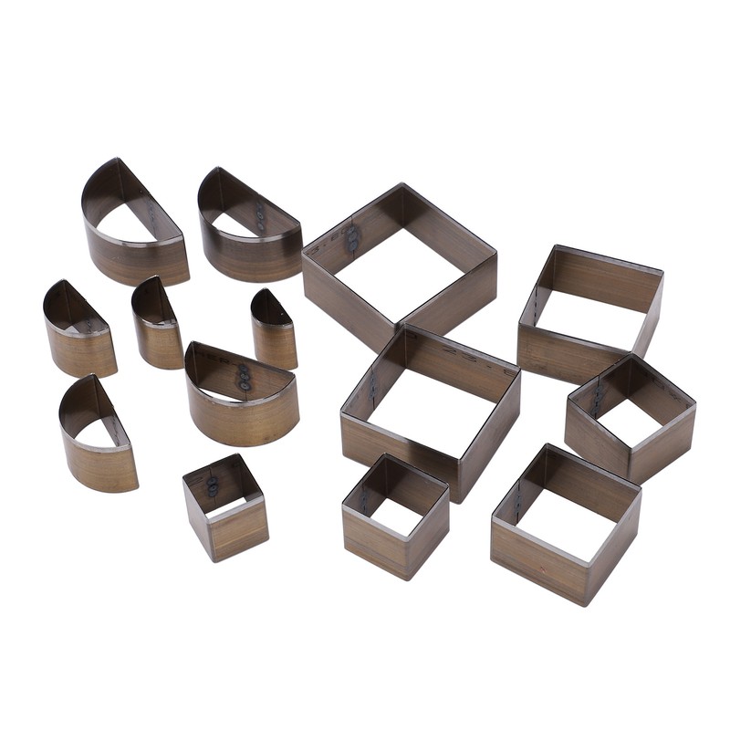 14 Pcs Leather Cutting Mold 2 Shape Exquisite High Carbon