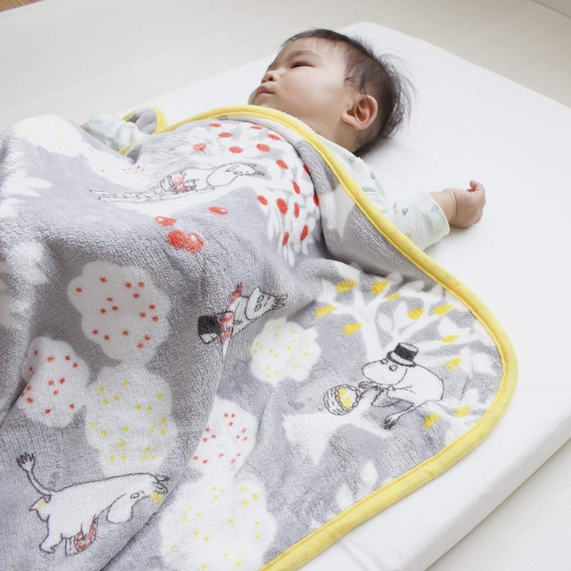 Moomin Baby Blanket, Washable, Swaddle, Fluffy, Baby Blanket