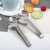 TraderPlus 2 Pack Stainless Steel Tea Bag Squeezer Tongs Strainer