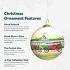 Art Studio Company - Hand Painted Christmas Ornament, Blown Glass,