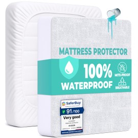 Mattress Protector Next to Me Waterproof 50x83 cm Premium Cotton Terry Cot Cover Fitted Sheet Soft and Breathable Top Mattress Protector Anti-Mite Hypoallergenic and Machine Washable