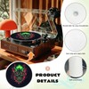 ZUXONGSY Skulls Turntable Mat for Vinyl Records BlackTurntable Slipmat Anti