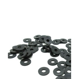 Metric Rubber Flat Washers - EPDM Rubber Washer 6mm ID X 16mm OD X 1.6mm Thick (25)