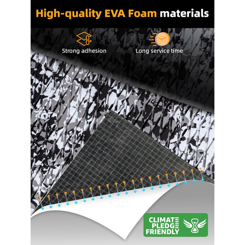 FOCEAN Boat Flooring EVA Foam Boat Decking Camo Marine Flooring