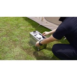 SLSY Wood Stove Burning Stove Portable Tent Stove with 7 Chimney Pipes & Gloves