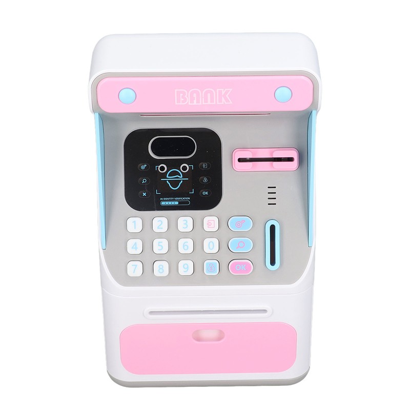 Kids ATM Savings Money Bank Large Capacity Password Safe Face
