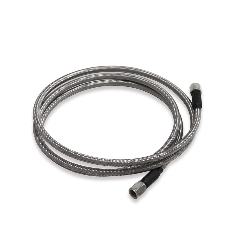Steel Braided Turbo Oil Feed Line -4AN, Pressure Stainless Remote