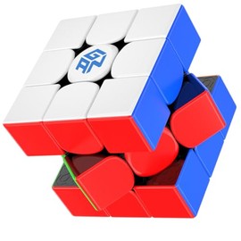 Bukefuno GAN 15 NewBlack UV 3x3 Magnetic Magic Cube Speed Puzzle Stickerless Magic Cube GAN15 New Black UV 3x3x3 Cube (Black Core UV-Coated)