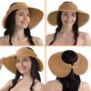 SUN CUBE Sun Visor Hats Women, Straw Beach Hats for