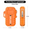 Waterproof Butane Torch Lighter Refillable Windproof Jet Flame Lighters for