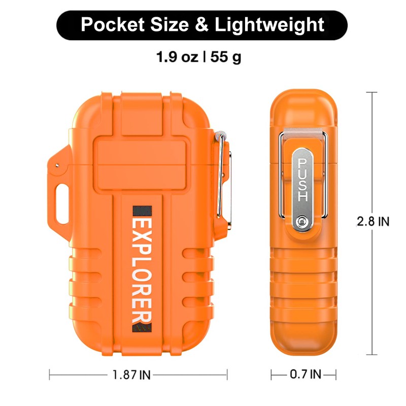 Waterproof Butane Torch Lighter Refillable Windproof Jet Flame Lighters for