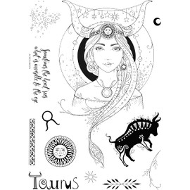 Pink Ink Designs Taurus Secret Romantic 6 in x 8 in Clear Stamp Set