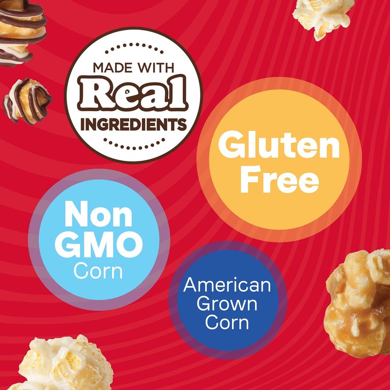 Popcornopolis Gourmet Popcorn, Nearly Naked Perfectly Salted, Simple Ingredients, 6-Pack