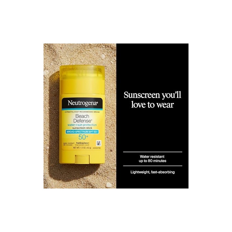 Protección solar de playa, de Neutrogena, Stick SPF 50+