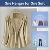 FSUTEG No Bump Rubber Coated Hangers 20 Pack - Heavy