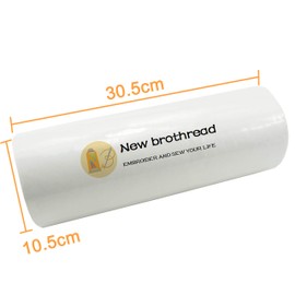 New brothread Fusible Iron on Cut Away Machine Embroidery Stabiliser Backing 12" x 25 Yd (30cmx23M) roll - Medium Weight 2.5 oz - 3 Options - Tear Away/Cut Away/No Show Mesh