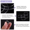 PATIKIL Nylon Flat Washers 20mm ID, 30mm OD, 1mm Thick